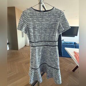 Navy Blue and White tweed dress by Aqua (from Bloomingdales) in a size small.